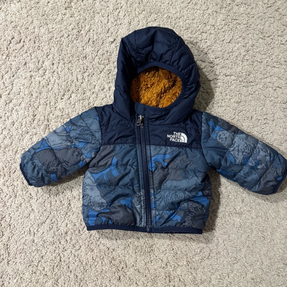 The North Face Boys Reversible Fuzzy Winter Puffer Zip 0-3M
